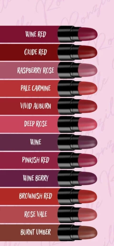 Matte Soft Lipstick – 12 Stunning Shades