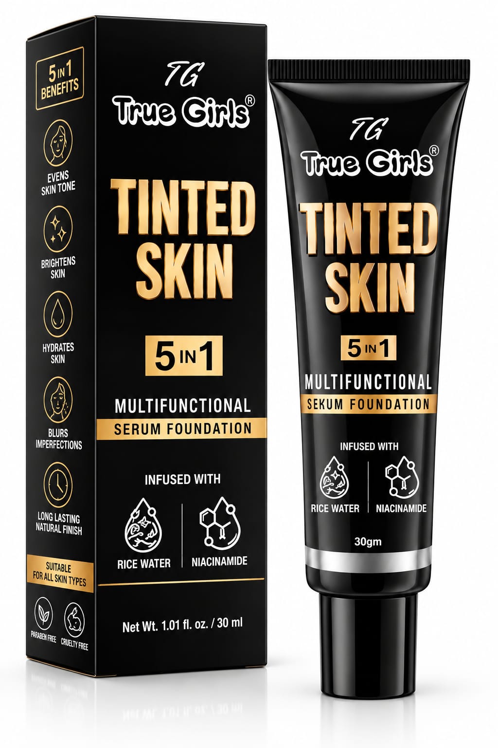 Tinted Skin 5-in-1 Multifunctional Serum Foundation